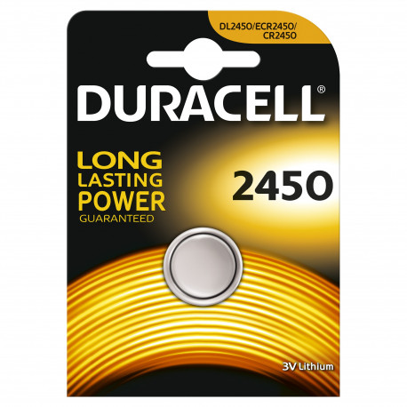 Duracell liitiumpatarei CR2450 DL2450 BL1 1tk