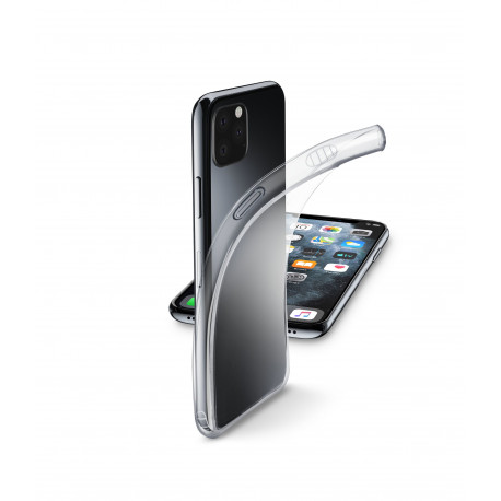 Dėkliukas Cellularline LINE iPhone 11 Pro Max, nugarėlė, silikoninė, skaidrus