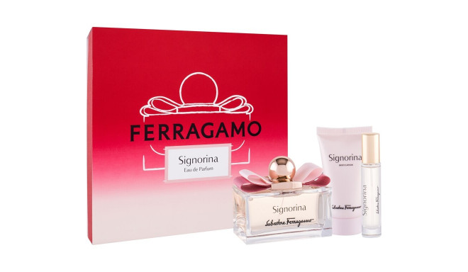 Ferragamo Signorina Eau de Parfum (100ml) (Edp 100 ml + Body Lotion 50 ml + Edp 10 ml)