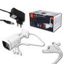 Exterior IP camera BULLET white IP66 PTZ WiFi&LAN 4Mpix 85*LED 4*IR 3,6mm Lens (IR Cut Filter) D