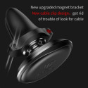 Baseus car holder magnetic with cable clip black new2 air vent