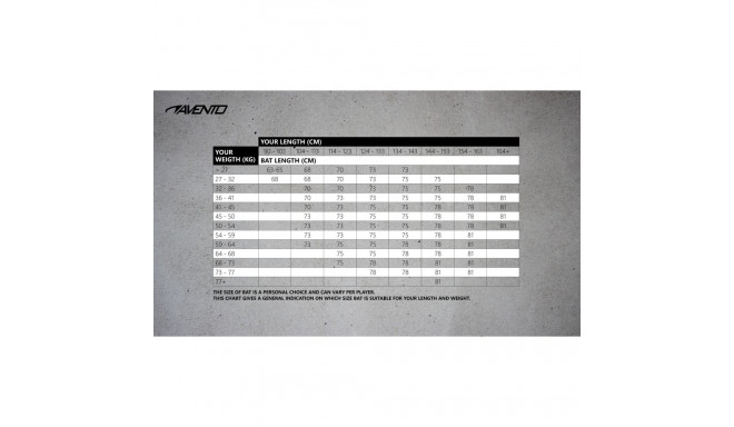 Pesapallikurikas Avento puidust 78 cm