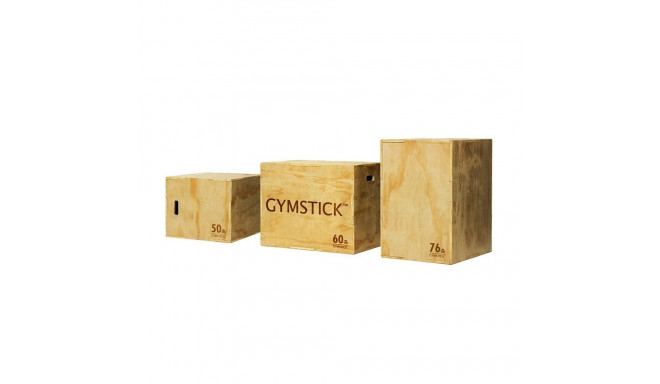 Puidust hüppekast Plyo Box, Gymstick 76X60X50 cm