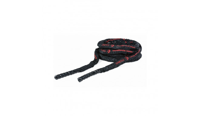 Fitnessköis Gymstick BATTLE ROPE 12 m, 3.8 cm, must