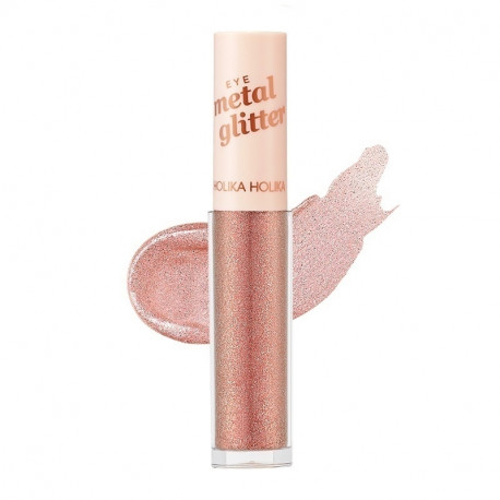 Holika Holika Sädelevad kreemjad lauvärvid Eye Metal Glitter 09 Peach Crush