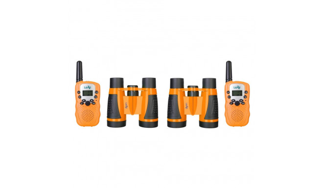 Walkie Talkie and Binoculars Set, Levenhuk LabZZ WTT10, Orange