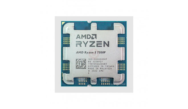 CPU|AMD|Desktop|Ryzen 5|7500F|3700 MHz|Cores 6|6MB|Socket SAM5|65 Watts|MultiPack|100-100000597MPK