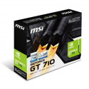 MSI videokaart VGA PCIE16 GT710 2GB GDDR3/GT 710 2GD3H LP