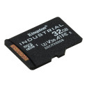 Kingston mälukaart microSDHC 32GB Industrial C10 A1 pSLC + SD adapter