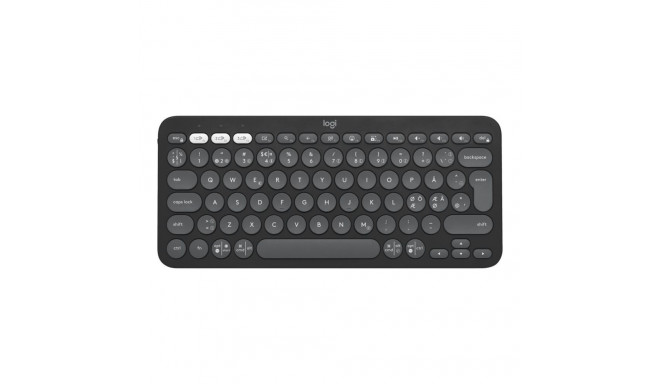 LOGITECH Pebble Keys 2 K380s Klaviatuur juhtmevaba Bluetooth LE QWERTY Põhjamaade Taani/Soome/Norra/