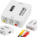 Fusion video signal converter RCA to HDMI (+Audio)white