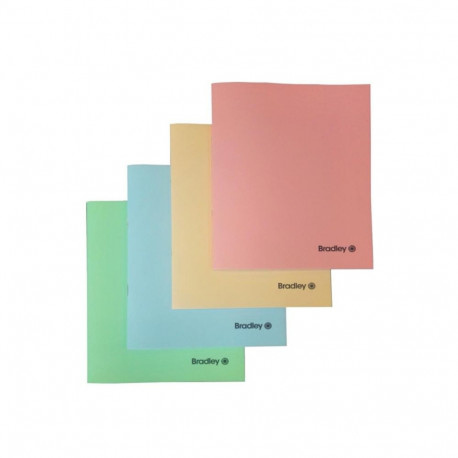 Folder in staple binding A5 BRADLEY checkered plastic covers 36 pages