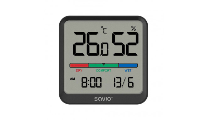 Temp./humidity sensor SAVIO CT-01/B black
