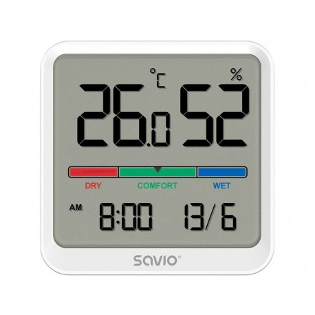 SAVIO temperatuuri- ja niiskusandur CT-01/W, valge
