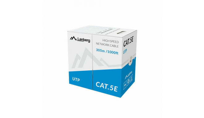 UTP Kategooria 5e Jäik Võrgukaabel Lanberg LCU5-11CU-0305-S Hall 305 m
