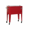Külmkapp DKD Home Decor Punane Ratastega 74 x 43 x 80 cm Teras polüpropüleen 56 L (74 x 43 x 80 cm)
