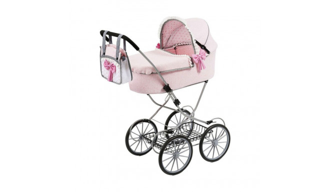 Doll Stroller Reig Dolls Pram Pink 64 cm