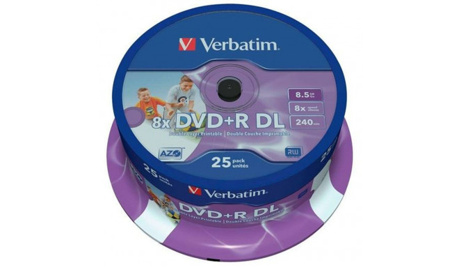 DVD-R Verbatim    25 gb. 8,5 GB 8x