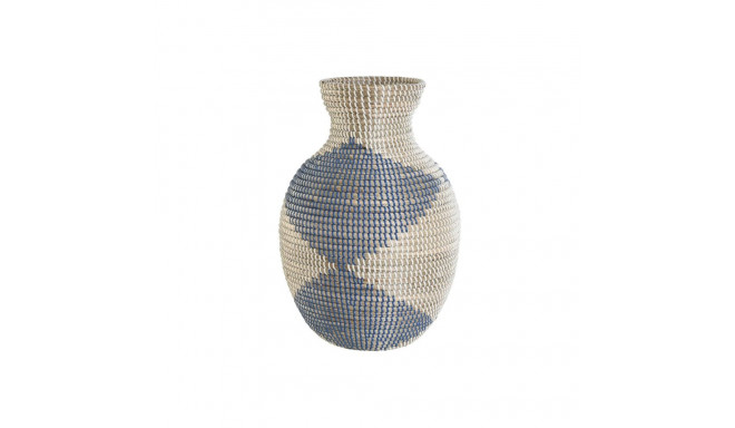 Vase DKD Home Decor Blue Natural Mediterranean 31 x 31 x 50 cm