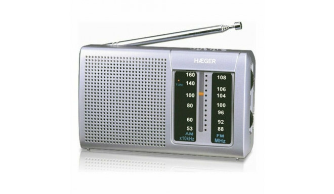 Radio AM/FM Haeger PR-BIB.001A Pelēks