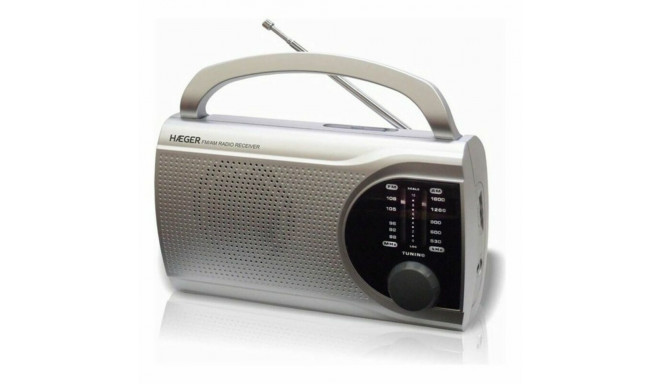 Radio AM/FM Haeger PR-BIB.004B Grey