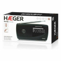 Radio AM/FM Haeger PR-TRI.002A Melns