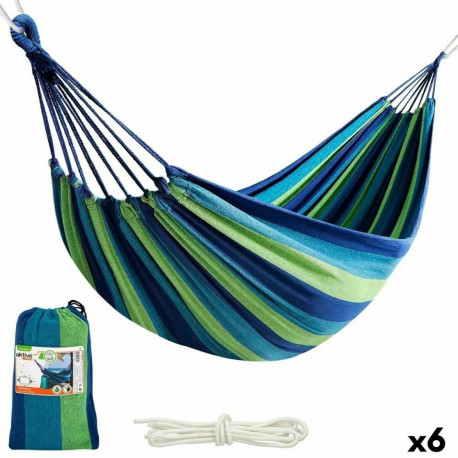 Hammock Aktive Sinine 200 x 0,4 x 100 cm (6 Ühikut)