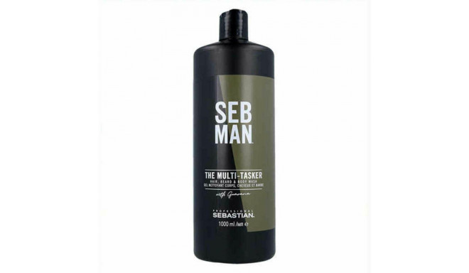 Kolm ühes geel, šampoon ja palsam Seb Man The Multitasker Juuksed Habe 1 L