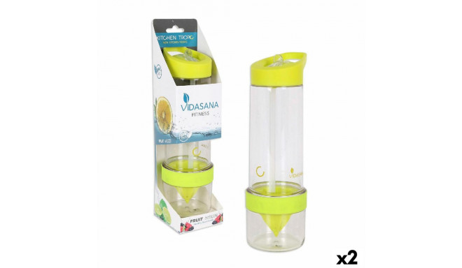 Bottle Kitchen Tropic Yellow 7,5 x 24,5 cm Mixer (2 Units)