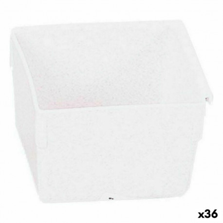 Multi-use Box Modular White 8 x 8 x 5,3 cm (36 Units)