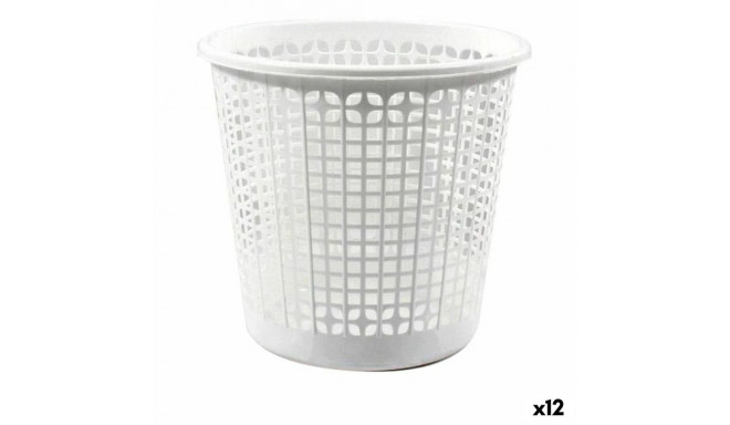 Atkritumu tvertne Dem Office Balts (12 gb.) (ø 27 x 25,5 cm)