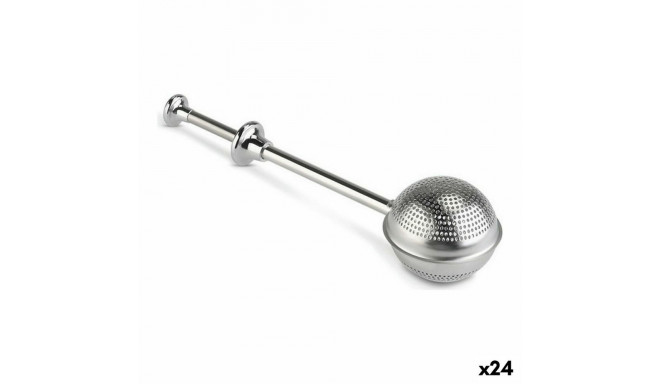 Filter for Infusions Quttin Stainless steel Silver Button (24 Units) (18,5 x 5 cm)