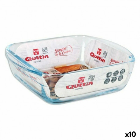 Küpsetusplaat Quttin 66603 1,1 L Klaas Kandiline 1,1 L 19,7 x 16,8 x 5,6 cm (10 Ühikut)