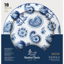 Māla trauki Santa Clara Noia 18 Daudzums Porcelāns Apaļa (2 gb.)