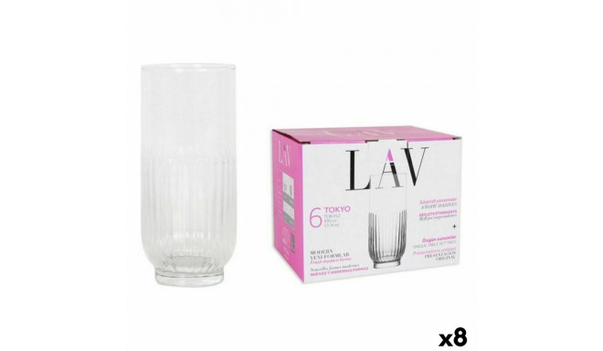 Set of glasses LAV 144946 6 Pieces (8 Units) (395 ml)