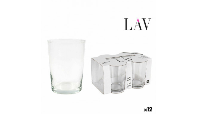 Set of glasses LAV Best offer 4 Pieces (4 Units) (12 Units) (520 ml)