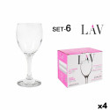 Wine glasses LAV White 200 ml (4 Units)