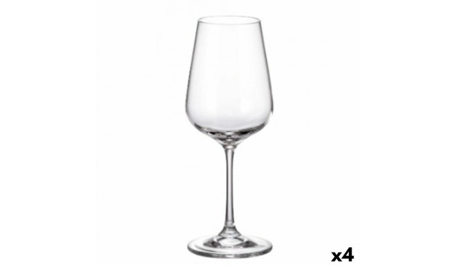 Set of cups Bohemia Crystal Sira 360 ml White 6 Pieces 6 x 8 x 22 cm (6 Units) (4 Units)