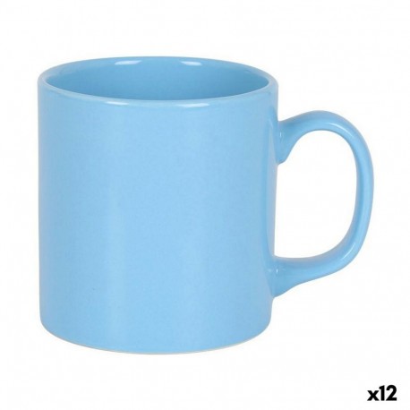Mug Blue 300 ml Ceramic (12 Units)