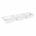 Bļoda La Mediterránea Yummy Aperitīvs Porcelāns Balts 29,3 x 9,5 x 3,3 cm (16 gb.) (29,3 x 9,5 x 3,3