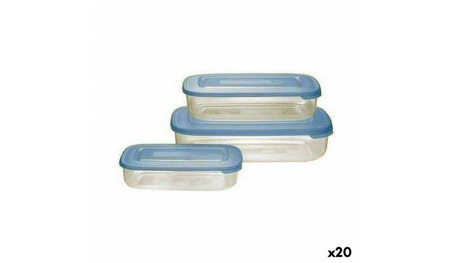 Lunch box Tontarelli Family Blue Rectangular 29,6 x 19,8 x 7,7 cm (20 Units)