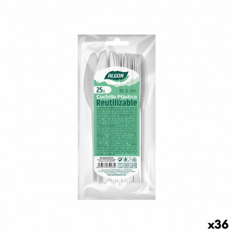 Nažu komplekts Algon Vairākkārtēja lietošana Balts 36 Vienības 16,5 cm