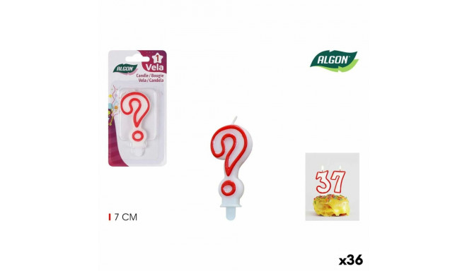 Küünla Komplekt Algon Punane (36 Ühikut)