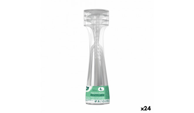 Reusable cava glasses Algon Transparent 24 Units 150 ml (4 Pieces)