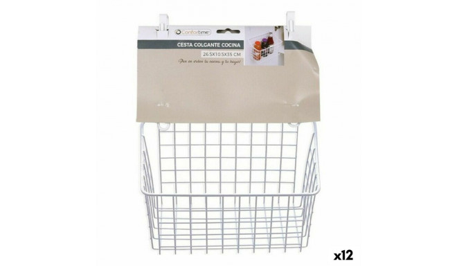 Multi-purpose basket Confortime Aluminium 7,5 x 12,5 x 24,5 cm (12 Units)