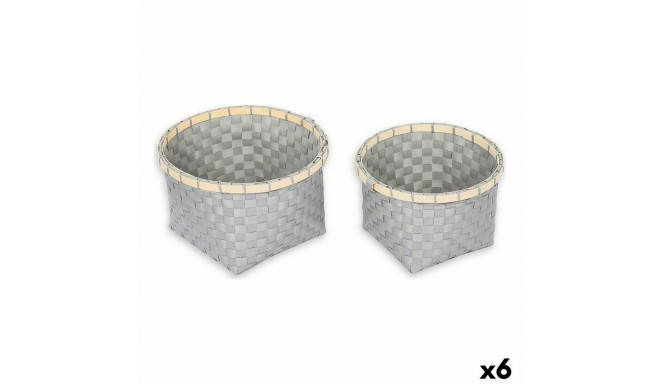 Universaalne korv Confortime Ümmargune 26 x 26 x 17 cm 2 Tükid, osad (6 Ühikut)