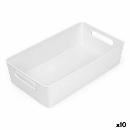 Daudzfunkcionāls grozs Confortime Balts 38 x 22 x 9,5 cm (10 gb.)