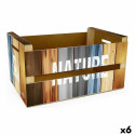kaanega säilituskarp Confortime Nature (6 Ühikut) (36 x 26,5 x 17 cm)