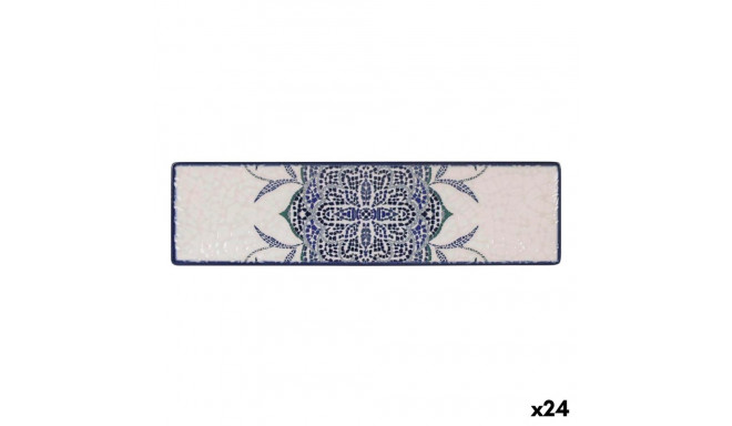 Serving Platter La Mediterránea Rosetta Rectangular 30 x 8 x 2 cm (24 Units)