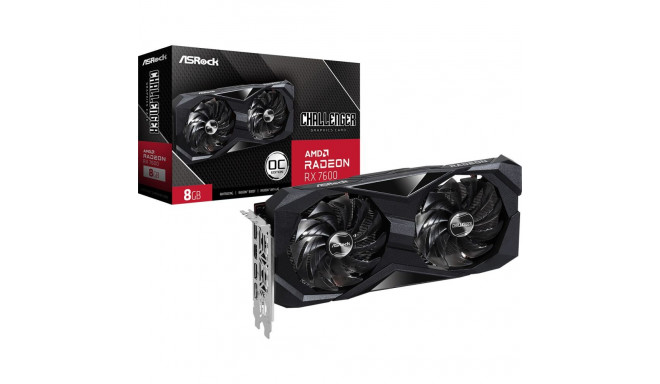 ASRock videokaart 90-GA41ZZ-00UANF AMD AMD Radeon RX 7600 GDDR6